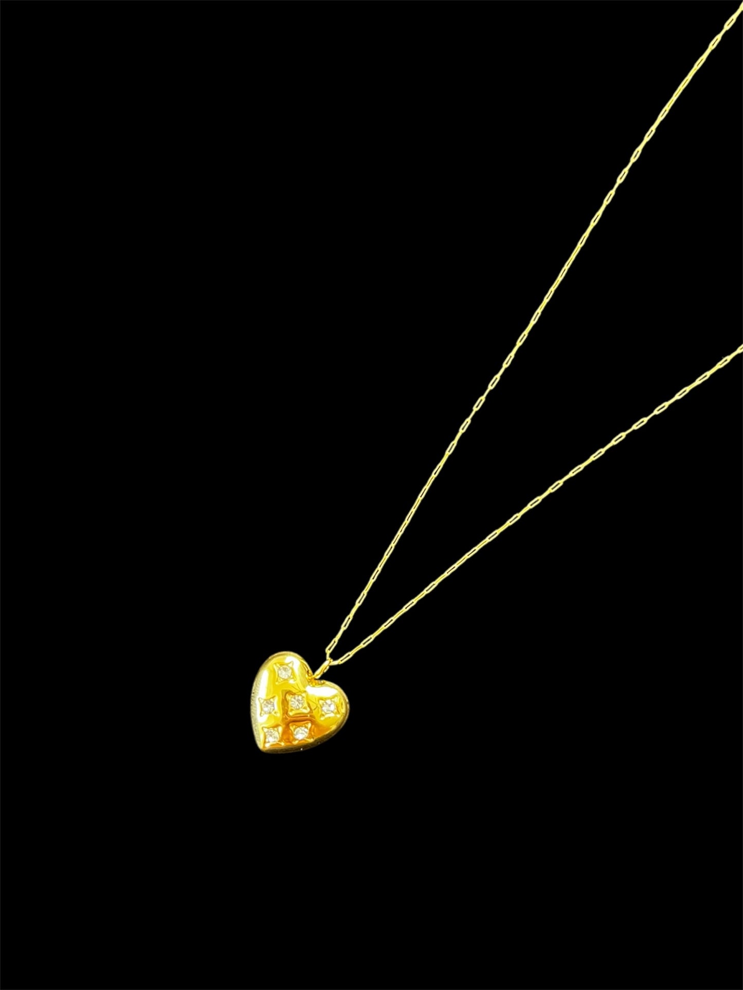 sparkle heart necklace✨