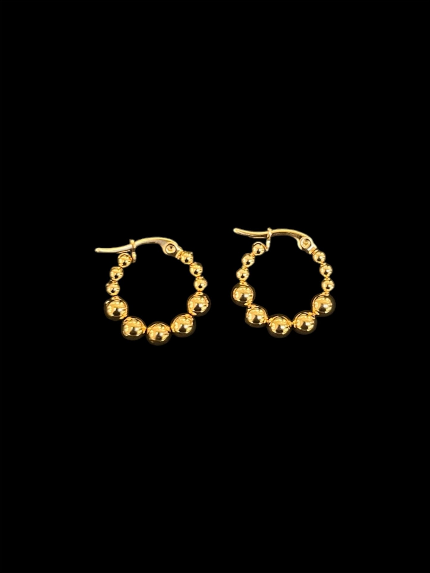 gold bubble earrings trio✨